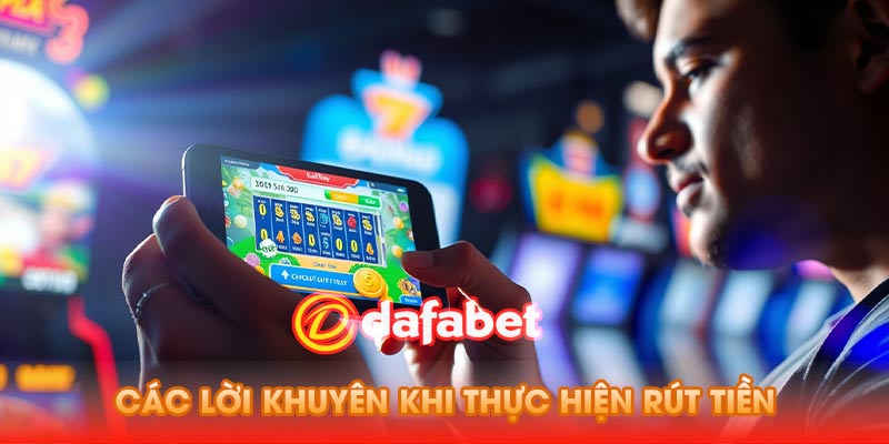 Các lời khuyên của bạn khi thực hiện rút tiền Dafabet
